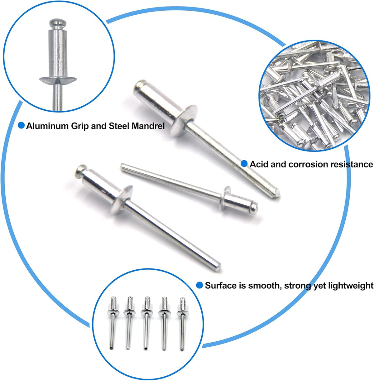 Rivet Pop Aluminium GK 10x4mm - 1000pcs