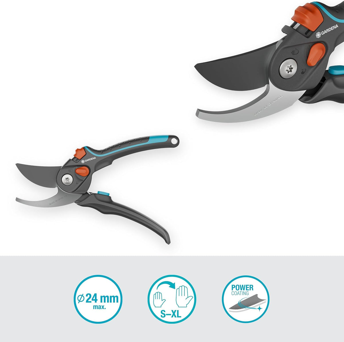 Sécateur PremiumCut Pro Bois Mort 24mm GARDENA — Réf. 12250-20