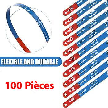 100 Lames de Scie à Métaux – Flexibles & Ultra-Résistantes