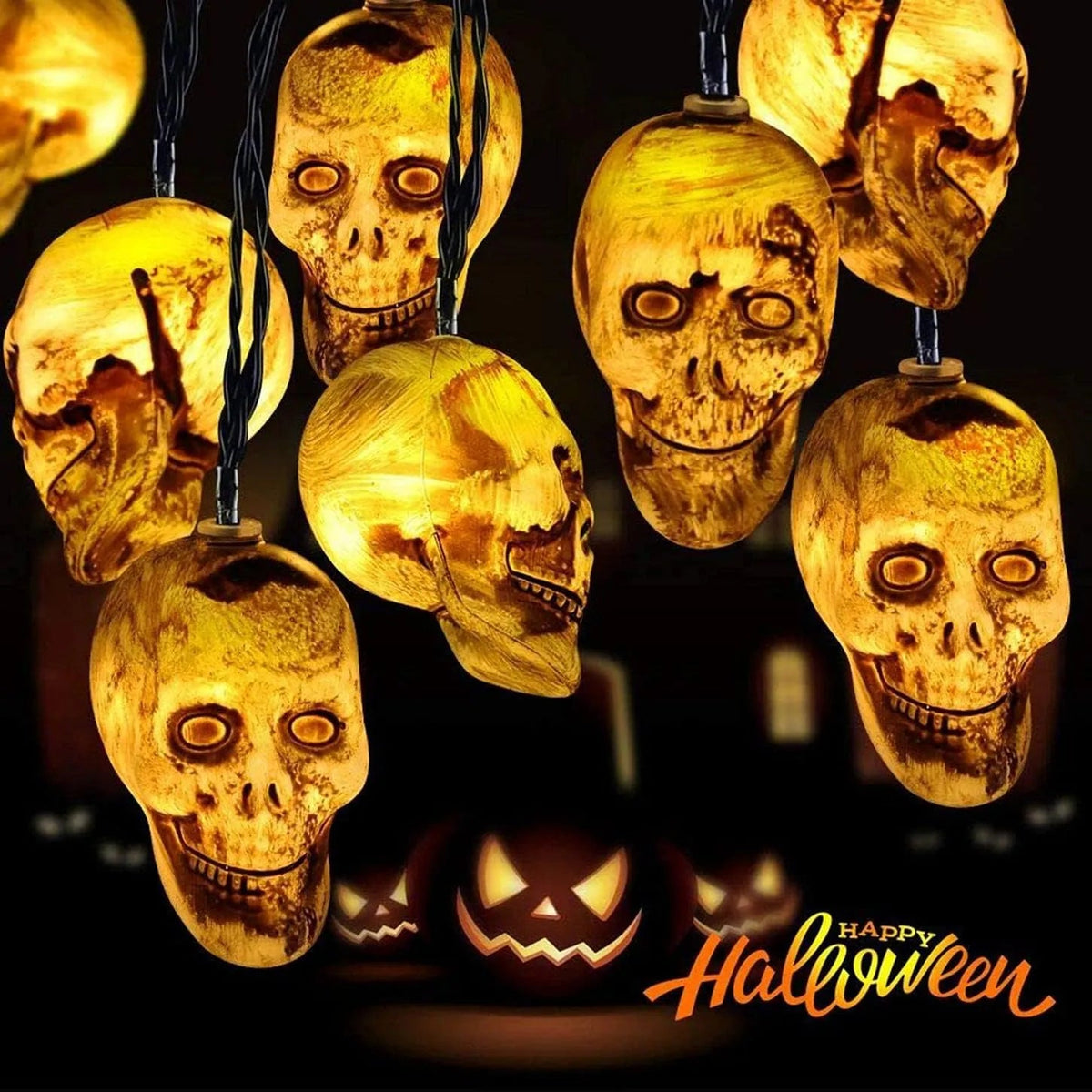 Pack de 3 guirlandes LED Halloween – SQES
