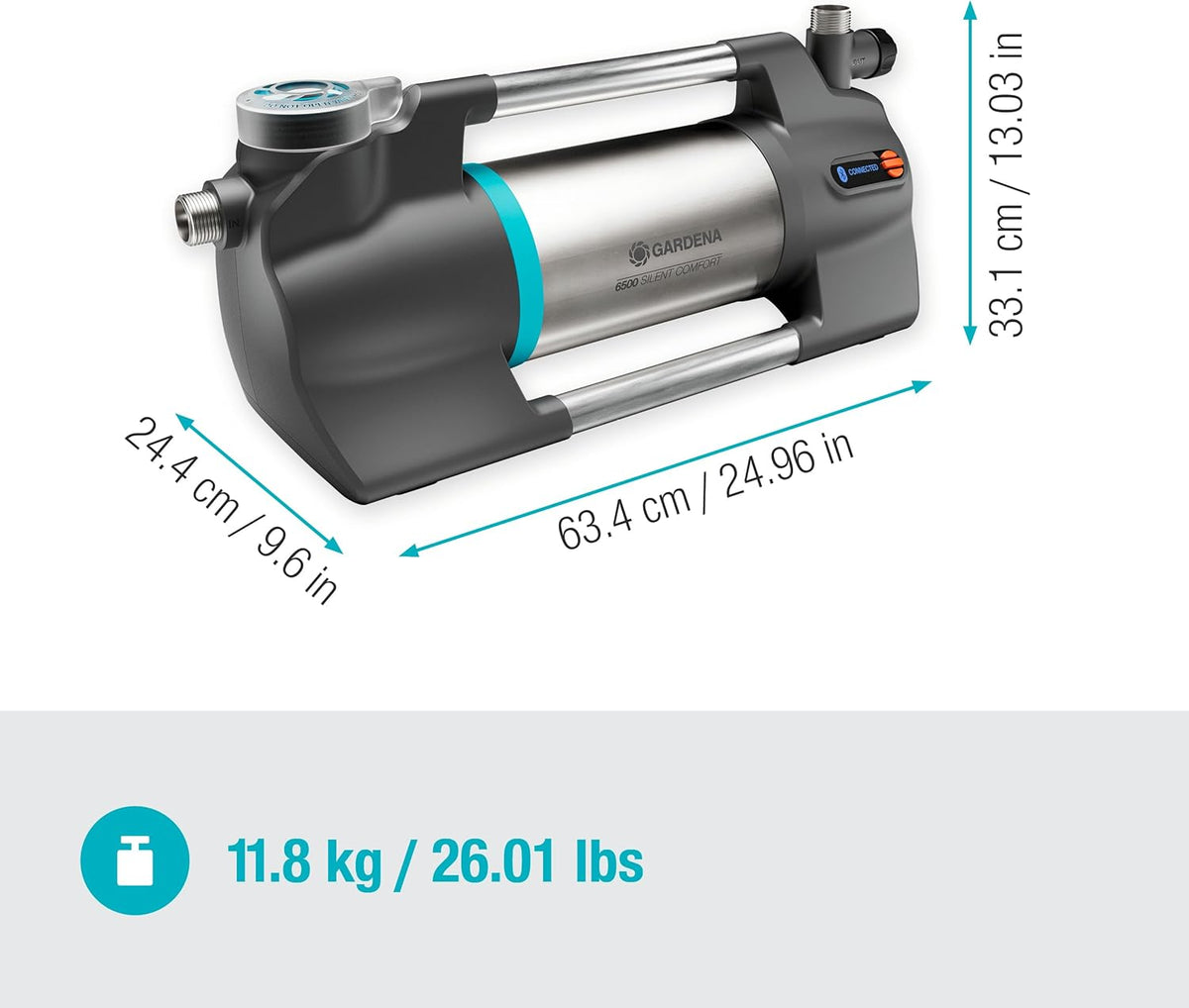 Pompe d'Arrosage de Surface 6500 SILENTCOMFORT GARDENA — Réf. 9059-20