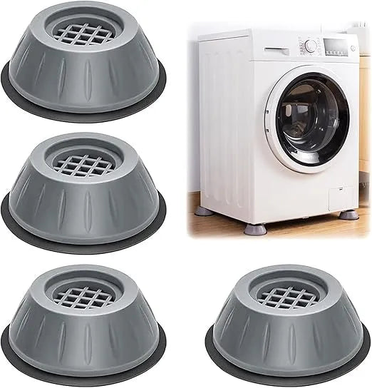 Pied Anti Vibration Machine a Laver Patins, Coussinets de Machine à Laver, Pieds de Machine à Laver, set de 4 Amortisseurs Anti-Vibrations - SQES
