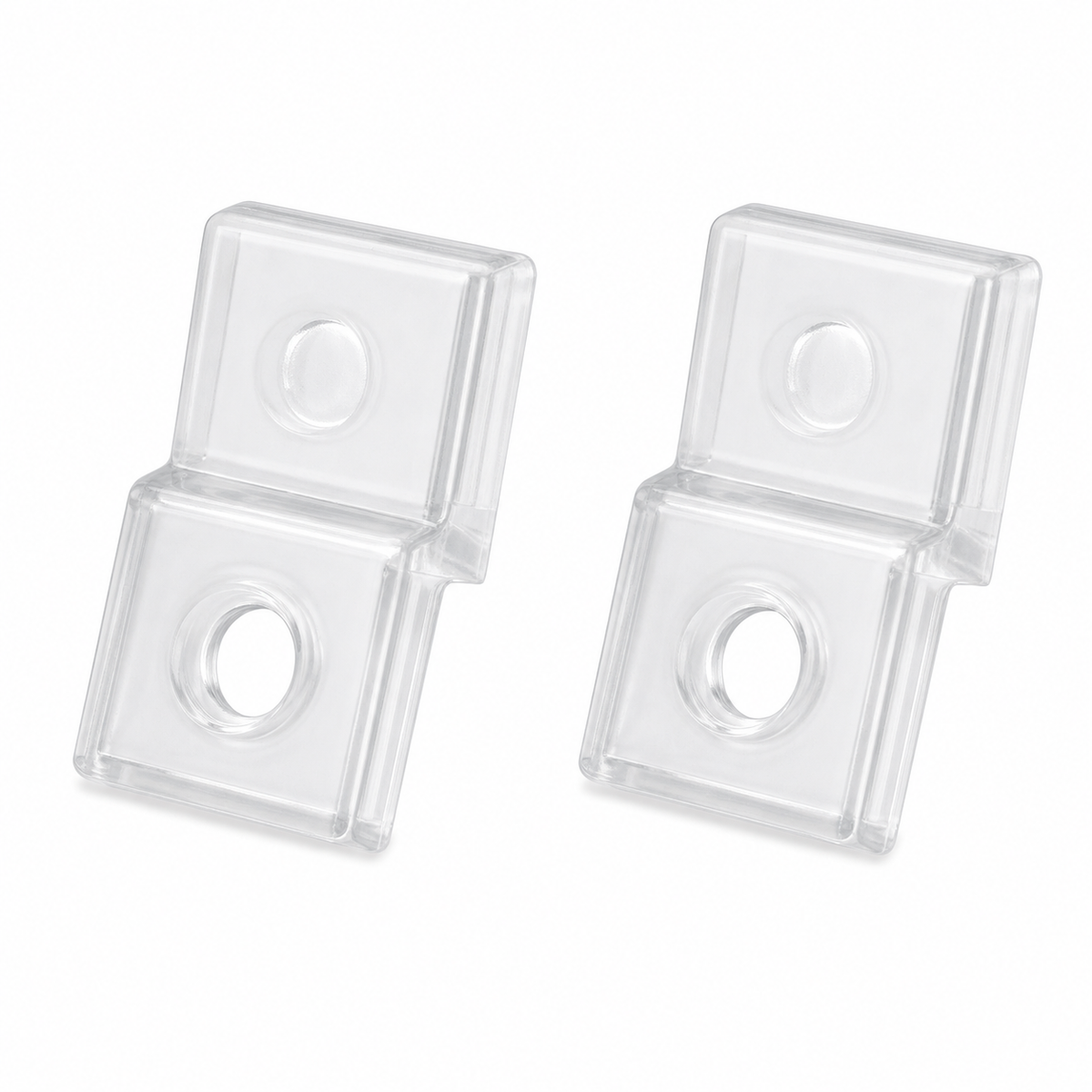 Patte à glass transparente rectangulaire AYTUG RF161 - 24 pièces