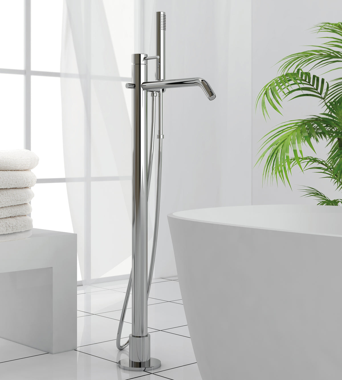 Mitigeur Bain-Douche sur Pied SOPAL Série Bizerte