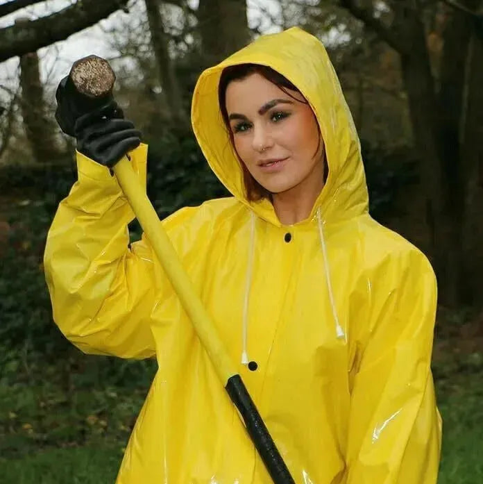 Manteau de pluie Jaune XL avec Paire de Bottes PVC antidérapantes - Vert - SQES