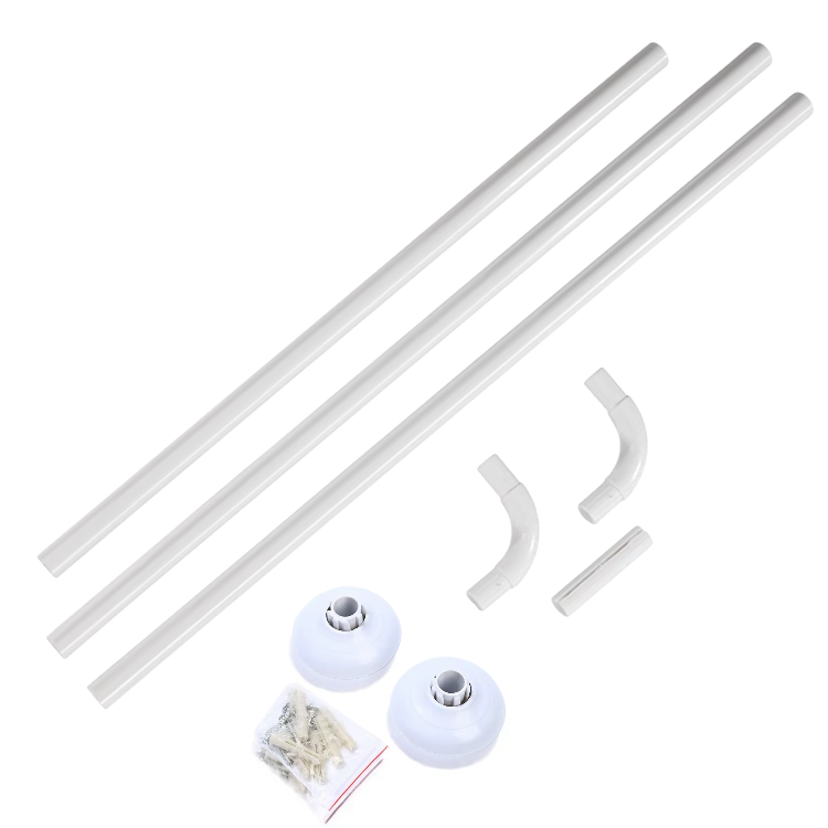 Barre de douche d'angle de  douche inox
