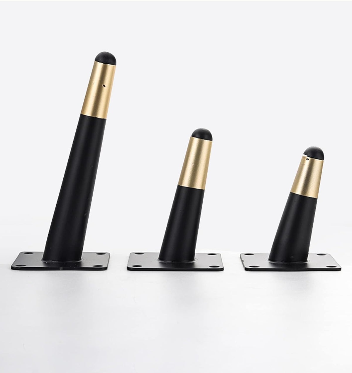 Pied de meuble en metal SABOT NOIR/DORE H180mm (4pcs) - SQES