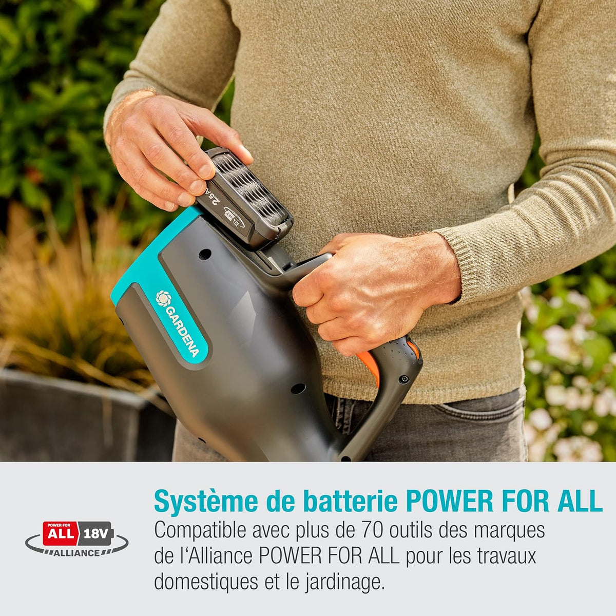 Souffleur à Batterie PowerJet 18V P4A Solo GARDENA — Réf. 14890-55