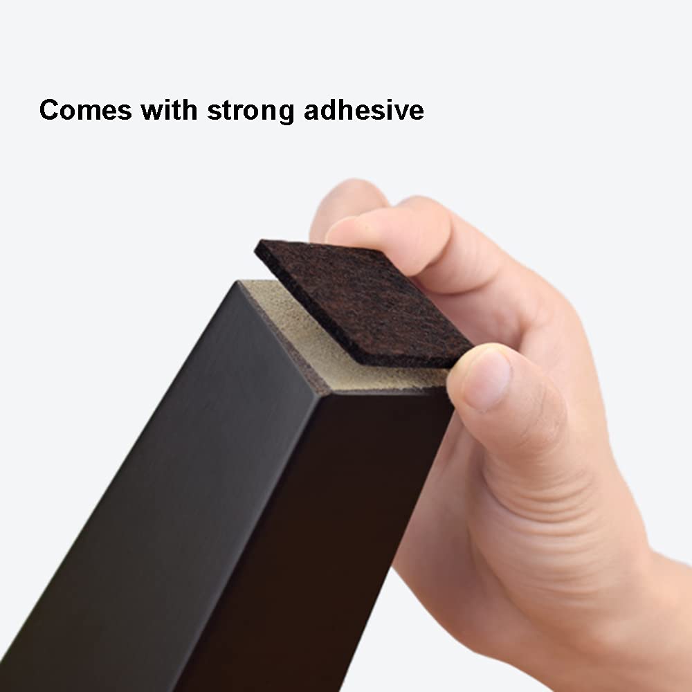 Patin Feutre Adhésif 32X32mm Marron Pack 6pcs Antidérapant SQES
