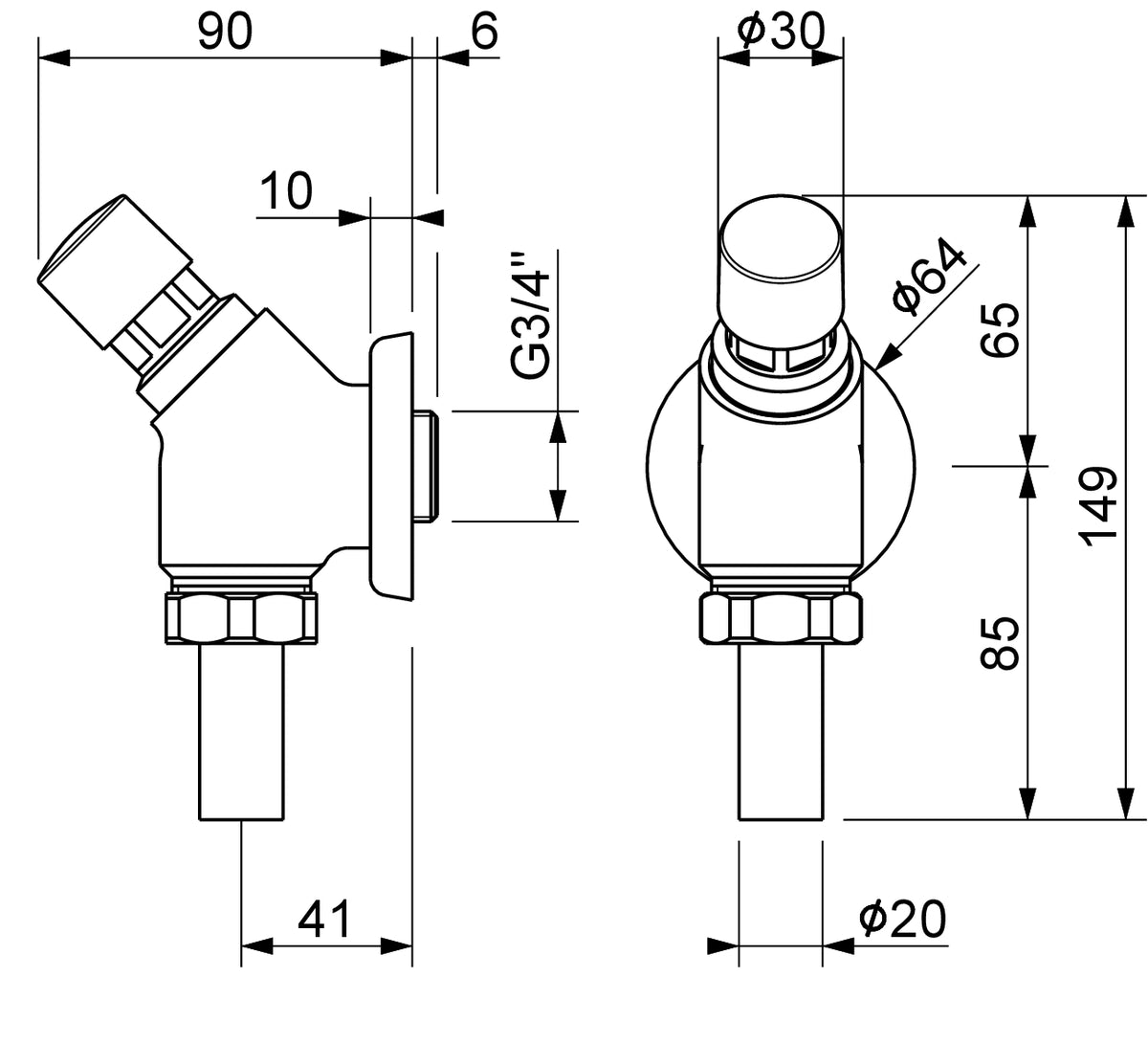 Fluxomètre Temporisé Sans Tube 9457 – MCM