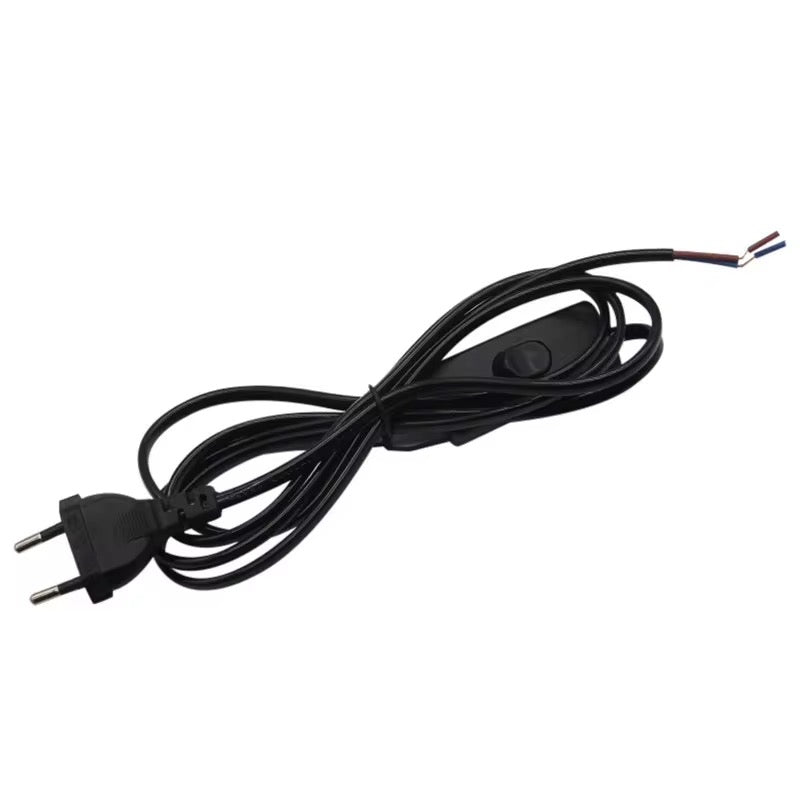 Câble d’alimentation pour veilleuse avec interrupteur long 1,5m noir - SQES