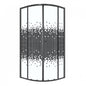 Cabine de douche rond 90/90/190 Noir