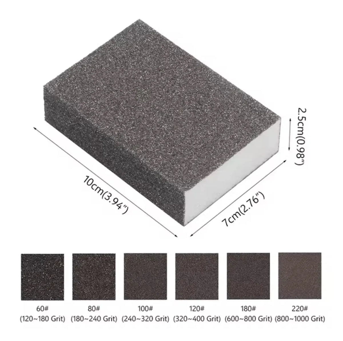 Éponge abrasif de ponçage (lot 6pcs) - SQES