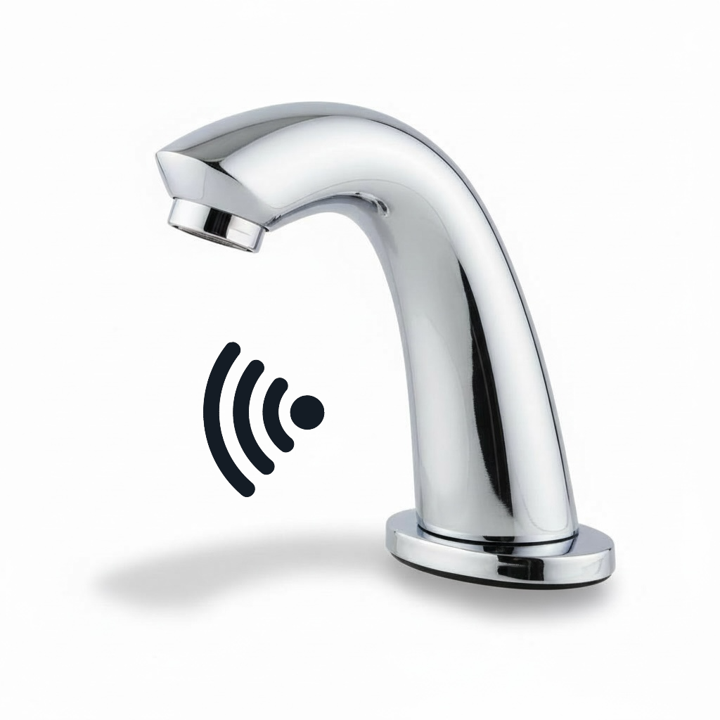 Mélangeur Lavabo Mono Trou à Infrarouge Automatique Chromé