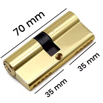 Cylindre (Canon) en Laiton 7cm – 3Clés Cisa - SQES