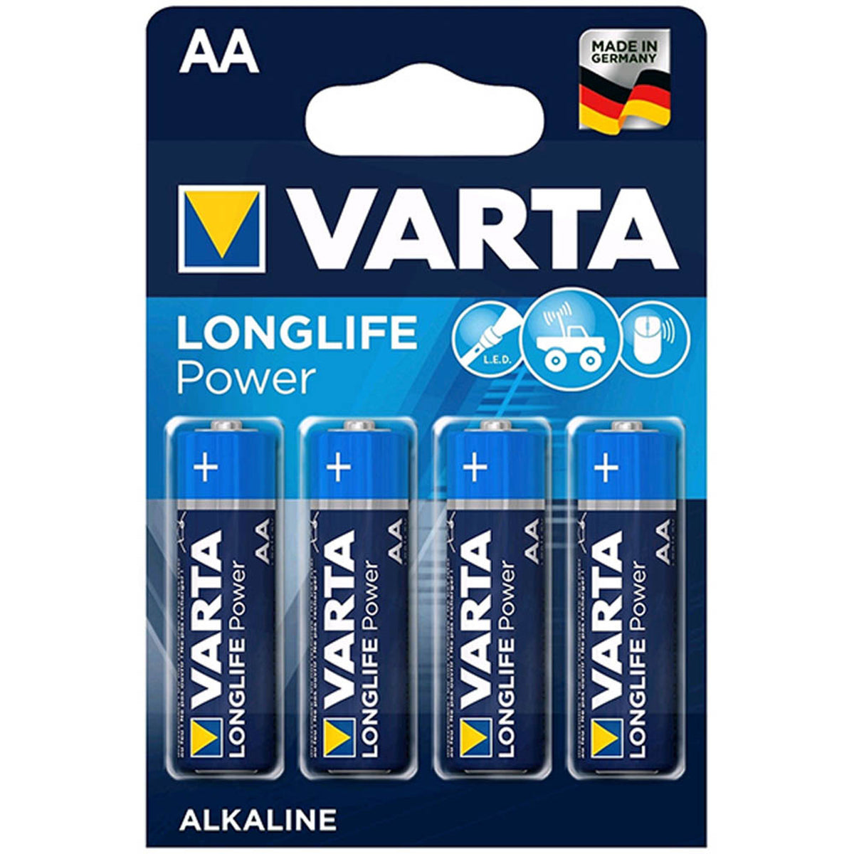 VARTA Pile Longlife Power AA LR6 PACK 4 High Energie