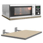 Support micro-ondes flottant avec fixation invisible 50cm/40cm/4cm bois stratifié blanc - SQES