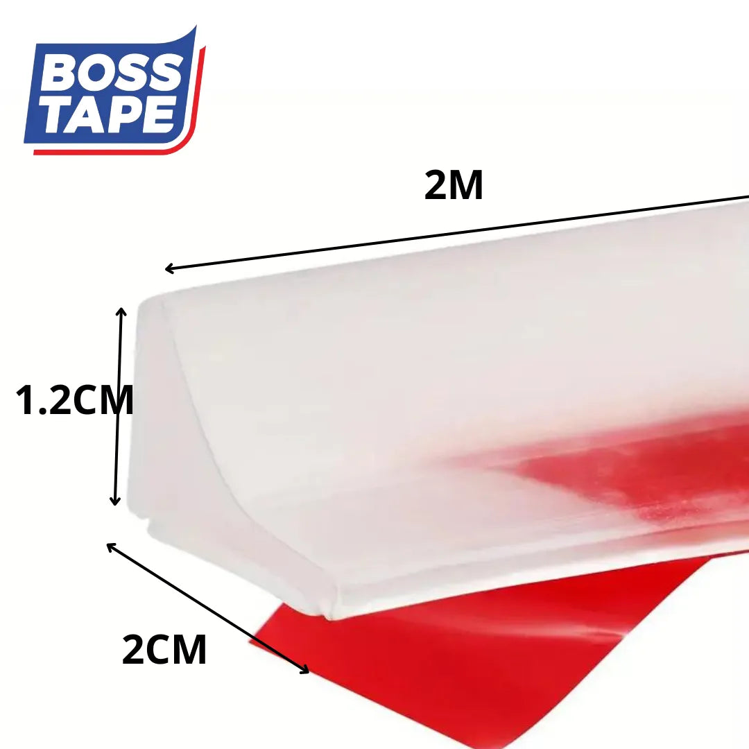 BOSSTAPE Barrière d'eau autocollant en silicone transparent -2m - SQES