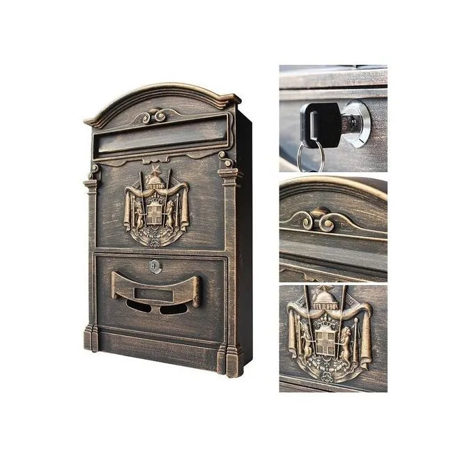 Boîte aux Lettres en Aluminium - Antique - Boite postal - Rustique - Inoxydable - SQES
