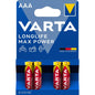 VARTA Pile Longlife Max Power AAA LR03 PACK 4
