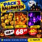 Pack de 3 guirlandes LED Halloween – SQES