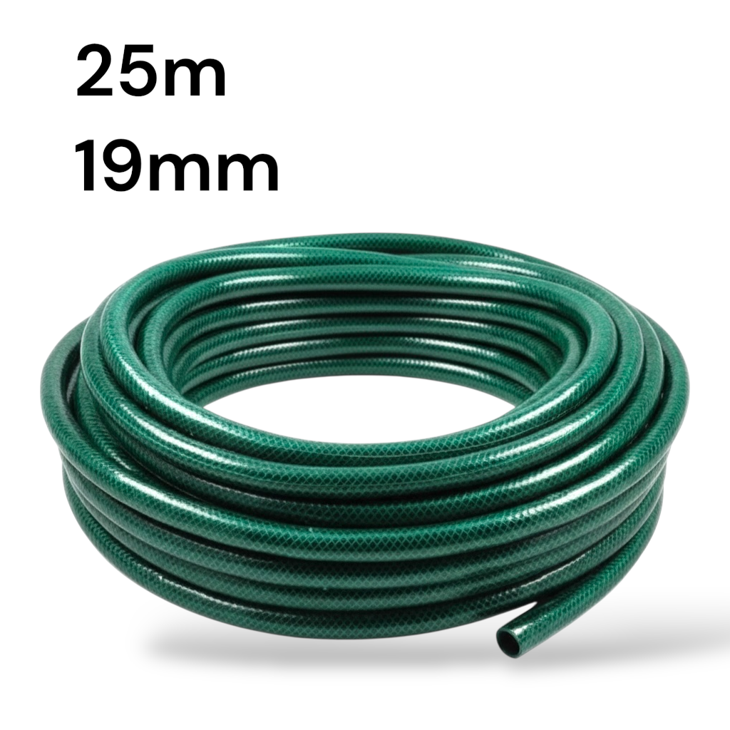 Tuyau de jardin tressé vert 25m 19mm sans accessoires