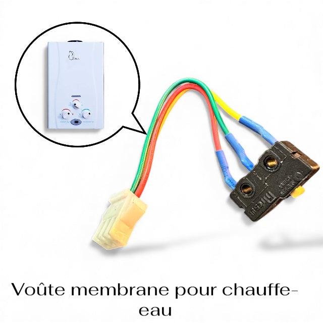 Micro-Interrupteur Trois Fils pour Chauffe-Eau à Gaz