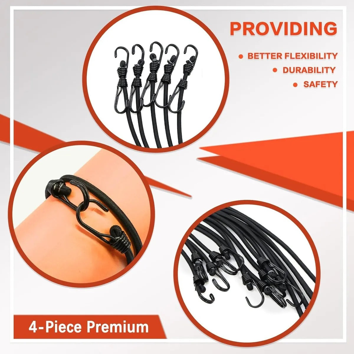 Set de 2 Tendeurs Elastiques – Corde de bagage - 45 cm - SQES