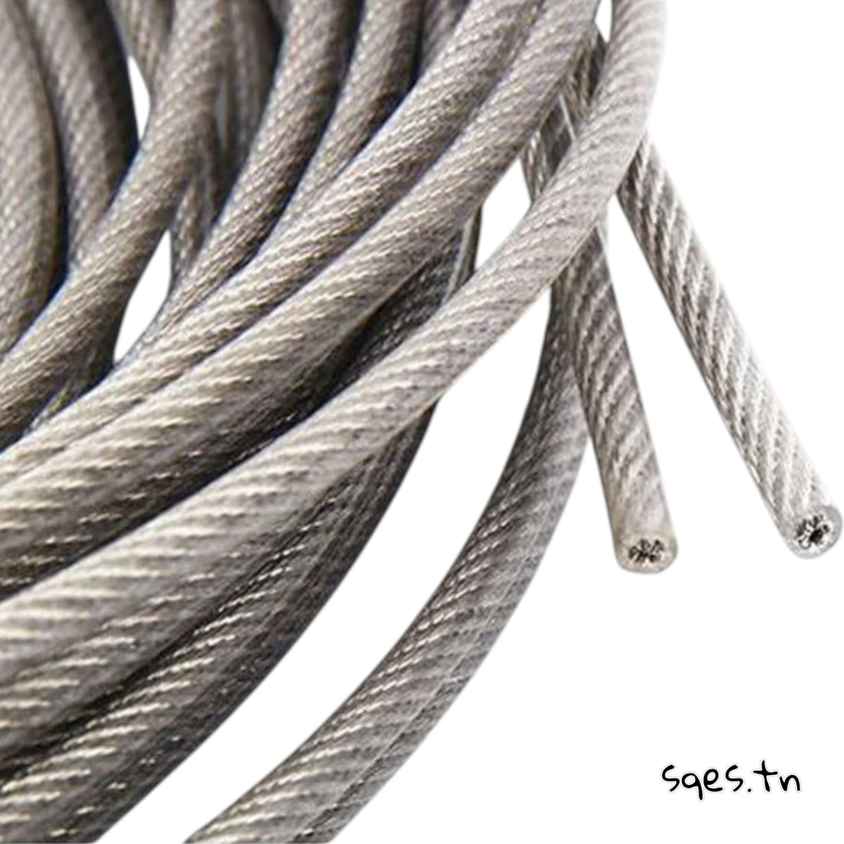 Cable en Acier Plastifié –  Rouleau 300 m
