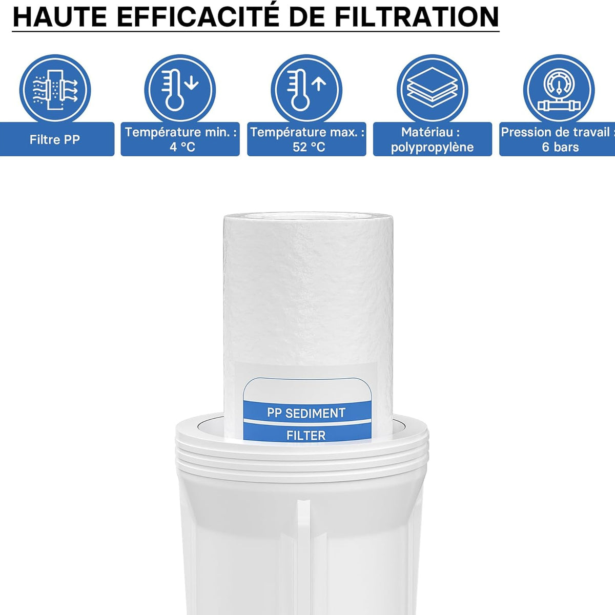 Cartouche filtre à eau PP 02