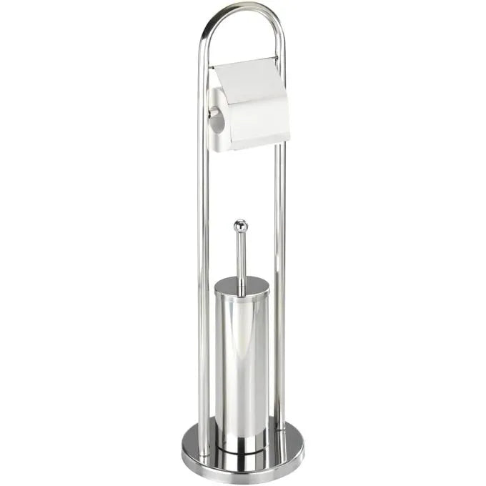 Combiné WC - Porte Papier Toilette avec Brosse - INOX - SQES