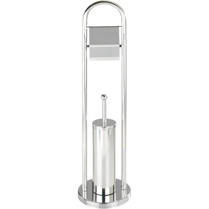 Combiné WC - Porte Papier Toilette avec Brosse - INOX - SQES