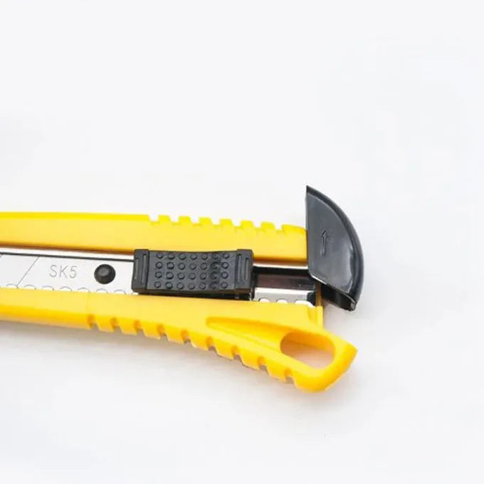 Couteau Rétractable 18mm - 5 lames gratuites - Cutter - Porte-lame - SQES