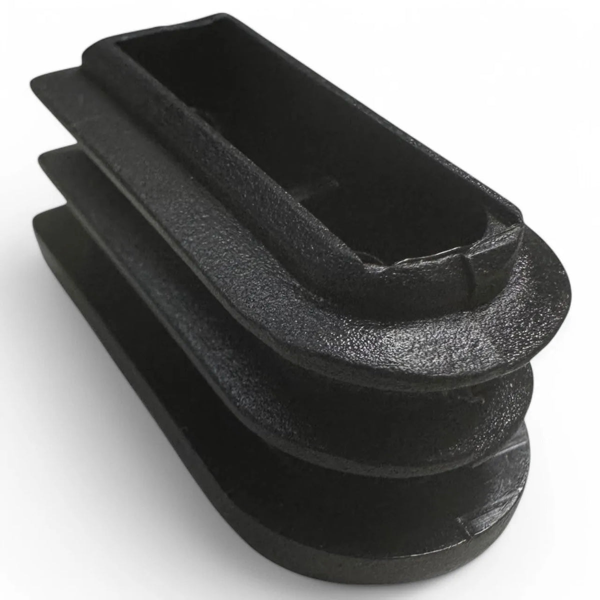 Embout ( Semi Ovale ) pour bouchon de meuble - 20 pcs 40mmx20mm NOIR - SQES