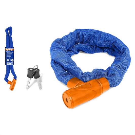 Antivol de vélo WADFOW WBK4177, 2 clés, diamètre 7,7 mm, 1200 mm