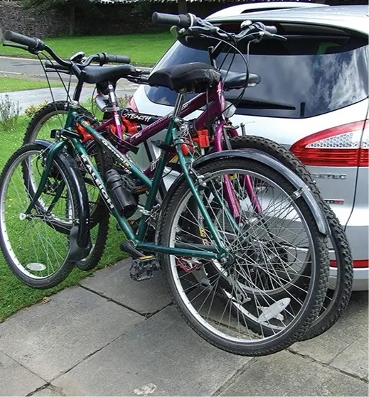 Porte vélo de base sur boule d’étalage de 3 bicyclettes - SQES