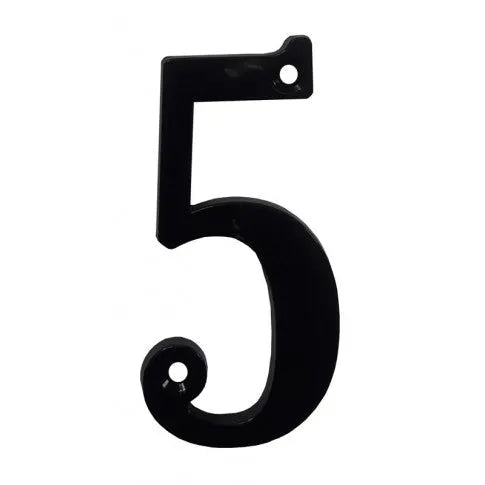 Numéro 5 de maison en plastique Noir - SQES