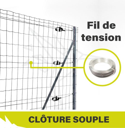 Fil Galvanisé 2.2mm - Rouleau 14kg pour Clôture et Grillage