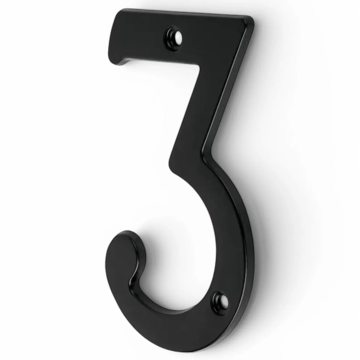 Numéro 3 de maison en plastique Noir - SQES