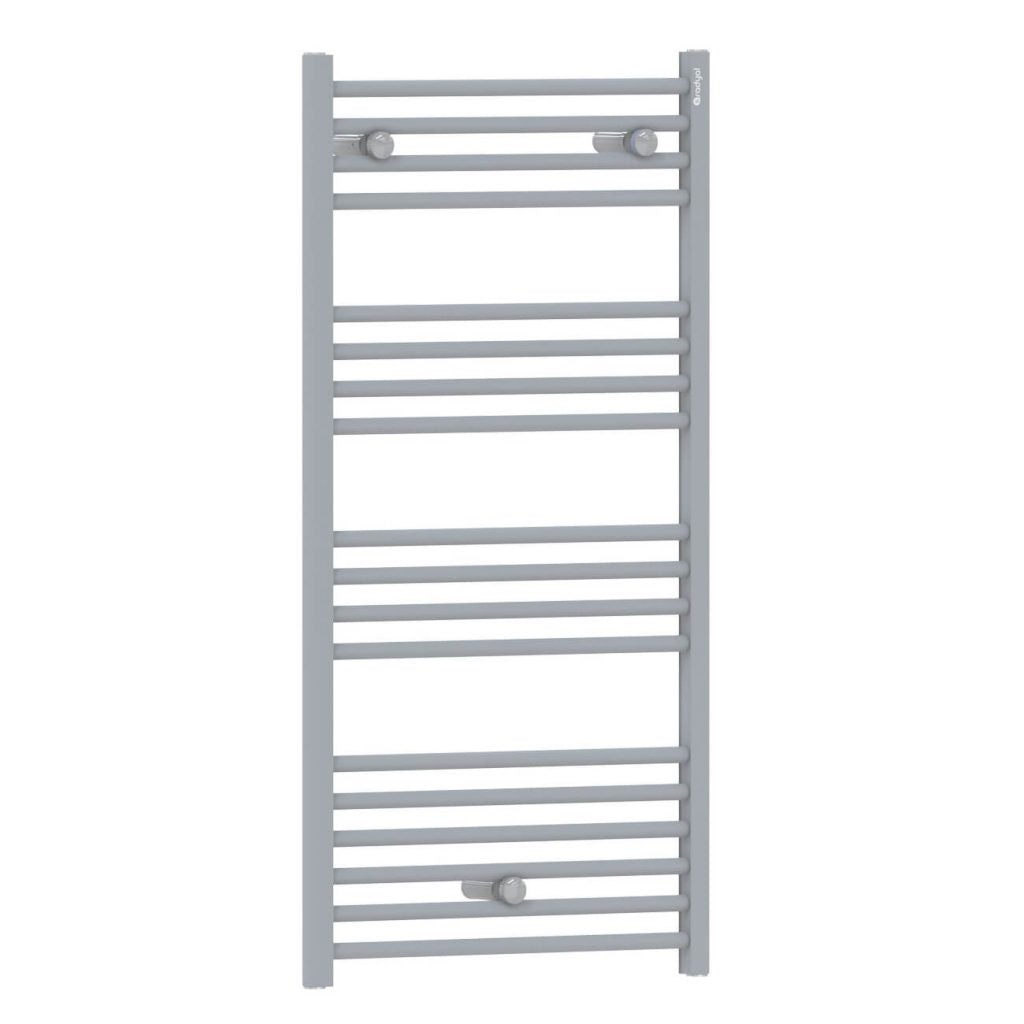 Sèche Serviette Aluminium ELOKSAL 121 cm Chrome Erguvan Light
