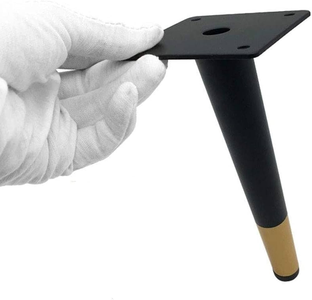 Pied de meuble en metal SABOT NOIR/DORE H180mm (4pcs) - SQES