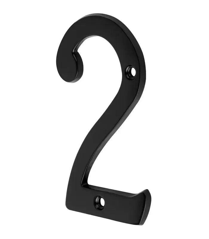 Numéro 2 de maison en plastique Noir - SQES