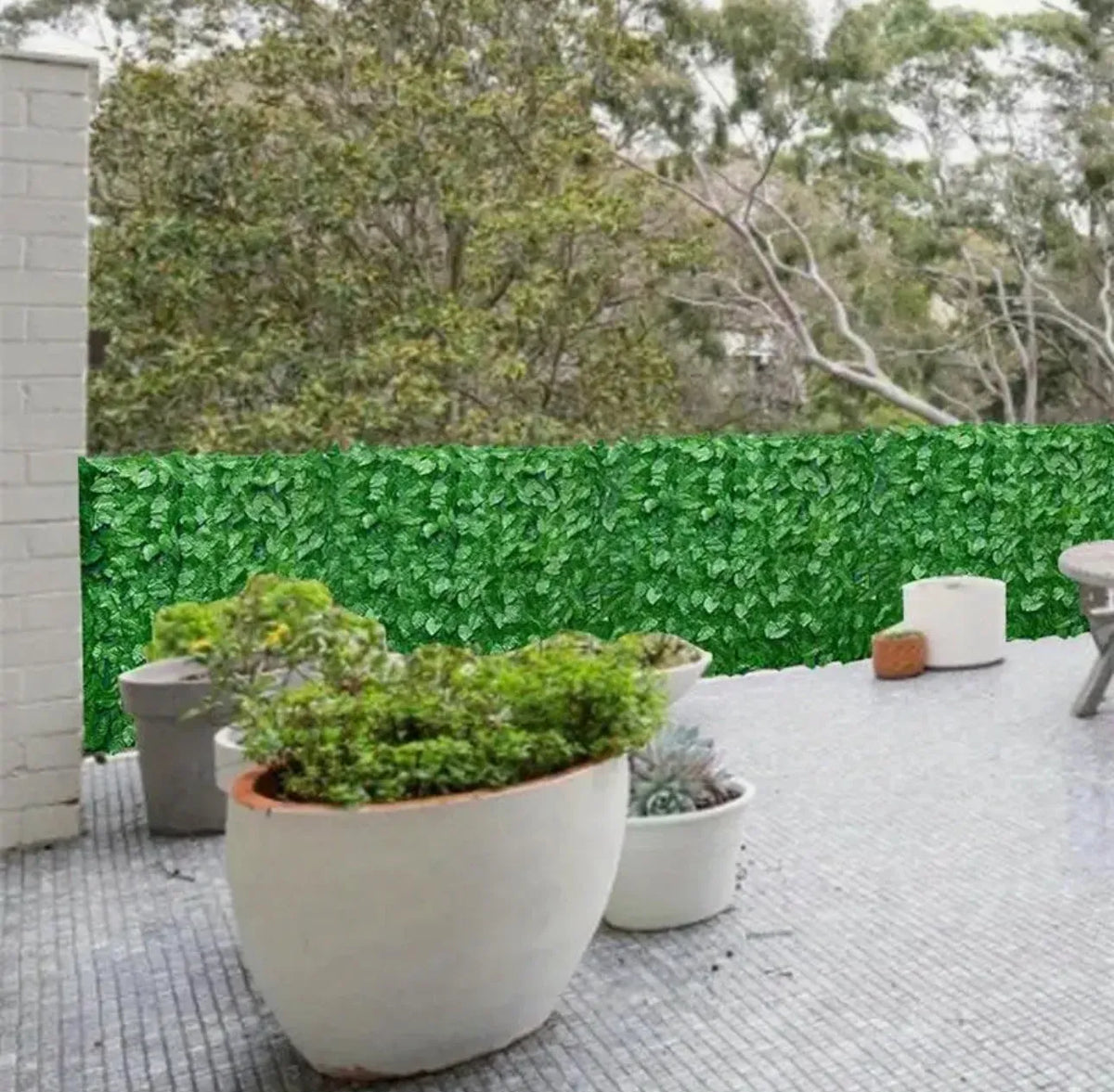 Clôture jardin, Brise vue végétal, Haie artificielle, vert 1mx3m - SQES