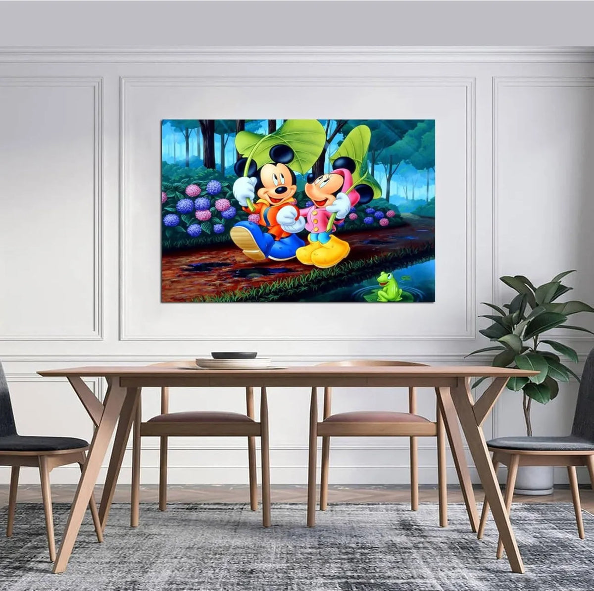 Tableau Mikey Mouse 40X60cm imprimé sur Toile Textile Haute qualité - SQES