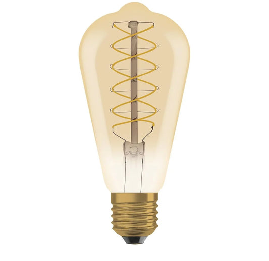 Ampoule LED Filament spiral- Vintage - E27 4W - 2000K - ST64 - SQES