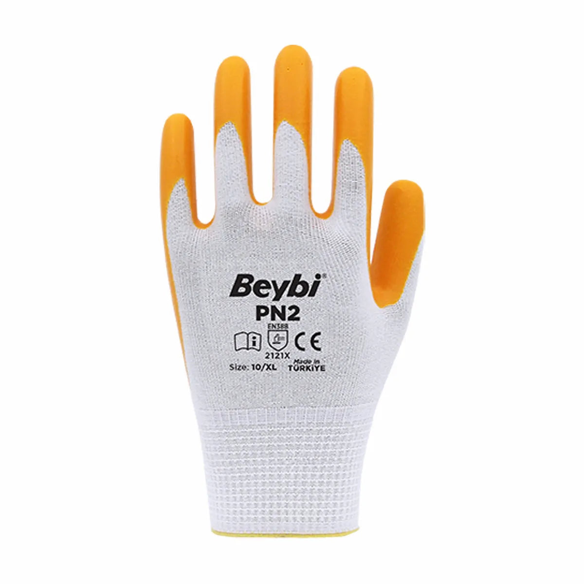 Gants de travail - Gants en nitrile JAUNE - Beybi - SQES