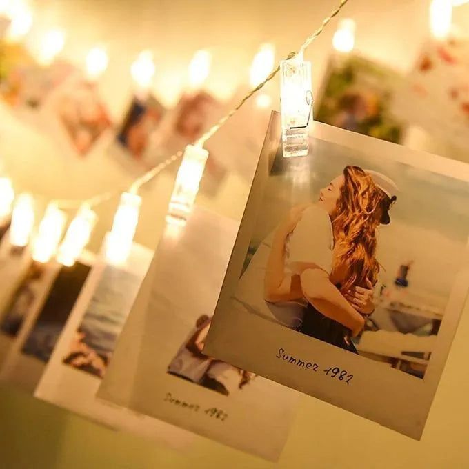 Guirlande Lumineuse Photo Clip LED - Epingle Lumineuse - SQES