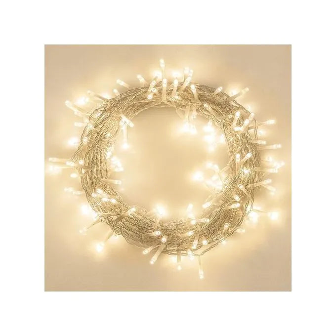 Guirlande lumineuse décoratif - Kit 100 LED - jaune - 10M - SQES