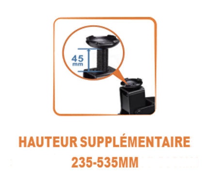 Cric Rouleur Hydraulique ACEM® 3T CT30 - Capacité 3 Tonnes - 190-535mm