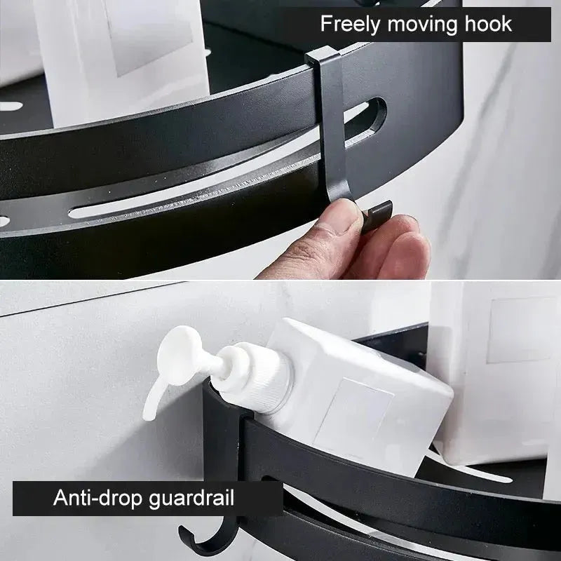 Etagère de Rangement pour salle de bain - 2pcs - Etagère d'angle - SQES